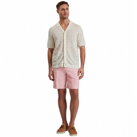 Ted Baker Kenleys Stretch Linen Light Pink Short - Image 5