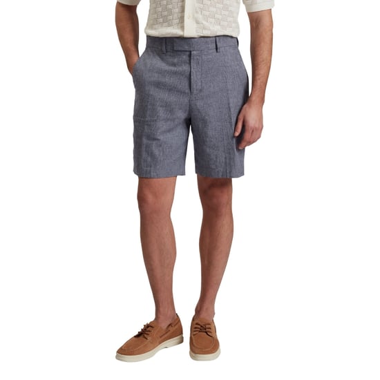 Ted Baker Kenleys Stretch Blue Linen Short - Image 4