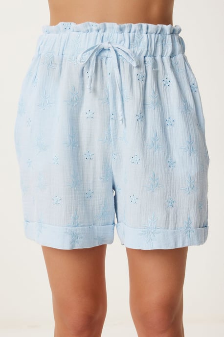 Hoge Taille Mini Shorts met Trekkoord en Binding Detail - Image 4