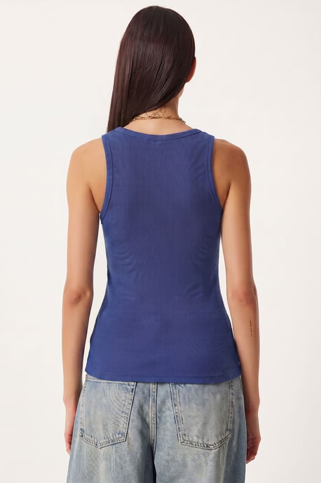 Fitted U-hals Gebreide 2-Pack Tanktop - Image 3