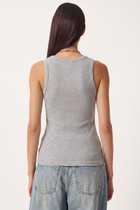 Fitted U-hals Gebreide 2-Pack Tanktop - Image 5