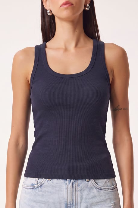 Fitted U-hals Gebreide 2-Pack Tanktop - Image 3