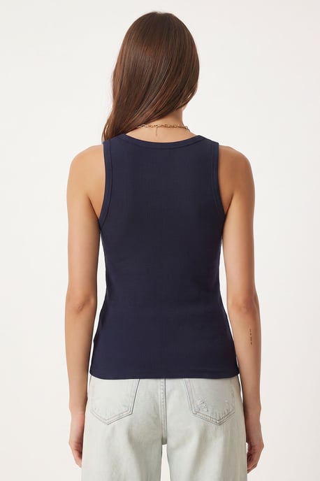 Fitted U-hals Gebreide 2-Pack Tanktop - Image 4