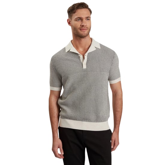 Ted Baker Gregry Small Stitch Natural Stickad Pikétröja - Image 2