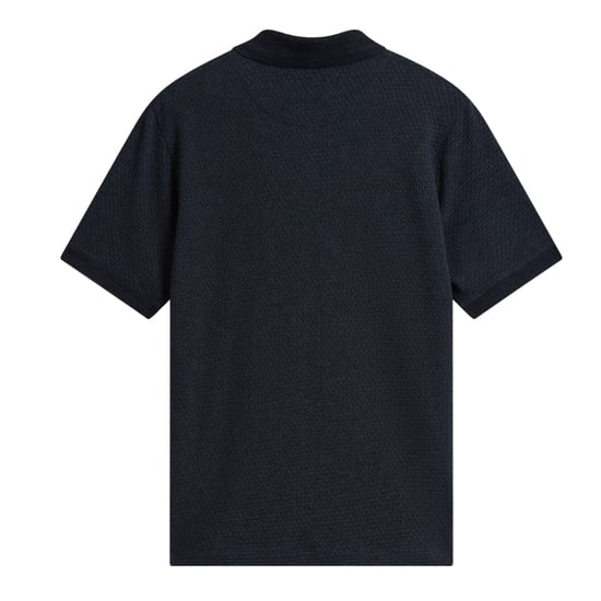 Ted Baker Redman Regular Textured Navy Polo Shirt - Image 2