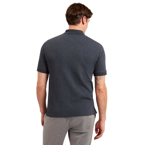 Ted Baker Redman Regular Textured Navy Polo Shirt - Image 3