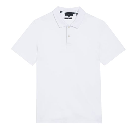 Ted Baker Zeiter Slim Soft Touch White Polo Shirt - Image 1