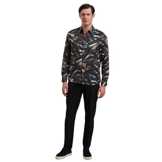 Ted Baker Selwynt Lichtgewicht Wolmix Zwarte Broek - Image 4