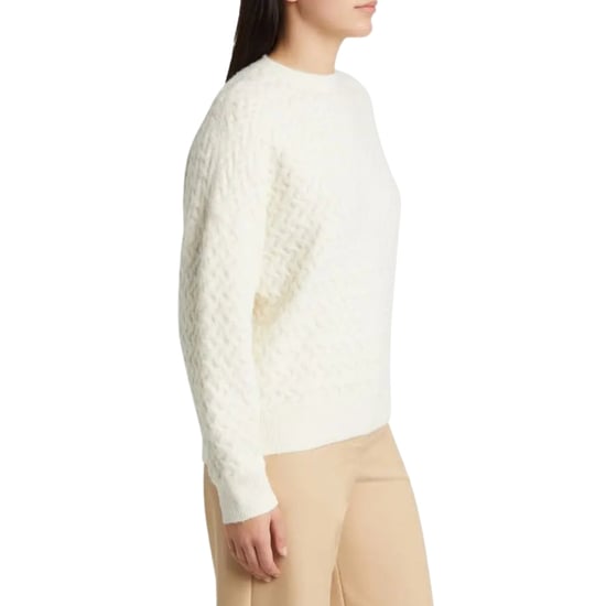 Ted Baker Morlea Horizontale Kabeltrui Met Ronde Hals In Ivoorkleur - Image 3