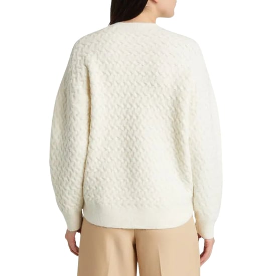Ted Baker Morlea Horizontale Kabeltrui Met Ronde Hals In Ivoorkleur - Image 4