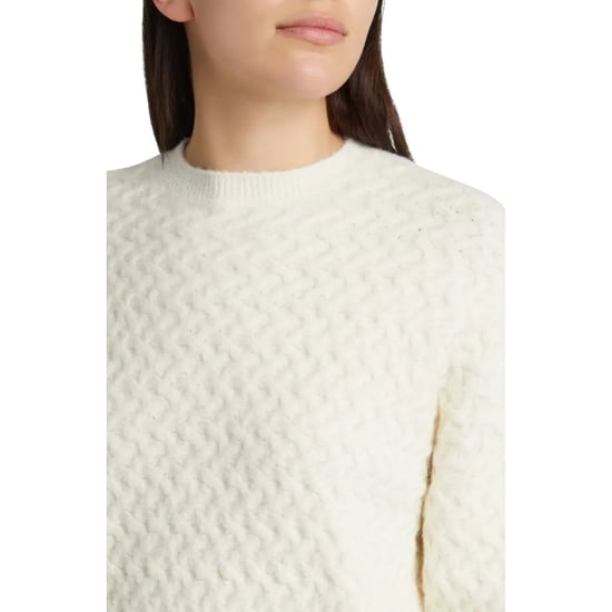 Ted Baker Morlea Horizontale Kabeltrui Met Ronde Hals In Ivoorkleur - Image 5