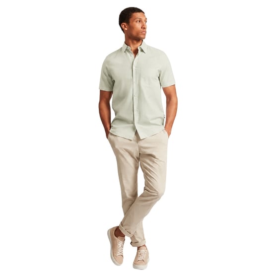 Ted Baker Palomas Pale Green Linen Shirt - Image 5