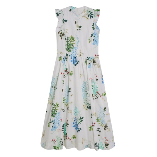 Ted Baker Giolia Katoenen Mouwloze Witte Midi-jurk Met Print - Image 1