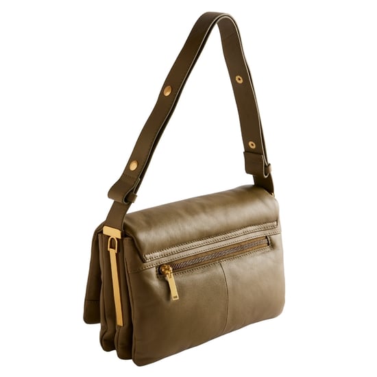 Ted Baker Samilli Lock Detail Zachte Gewatteerde Khaki Tas - Image 2