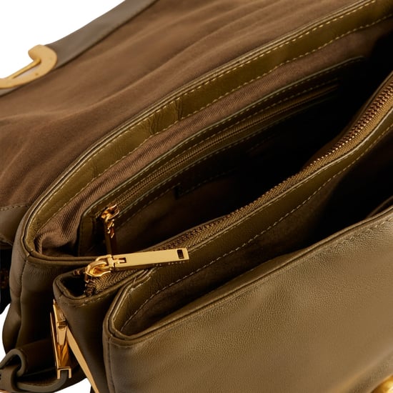 Ted Baker Samilli Lock Detail Zachte Gewatteerde Khaki Tas - Image 4
