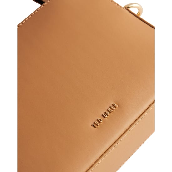 Ted Baker Darcelo Branded Webbing Leather Taupe Camera Bag - Image 3