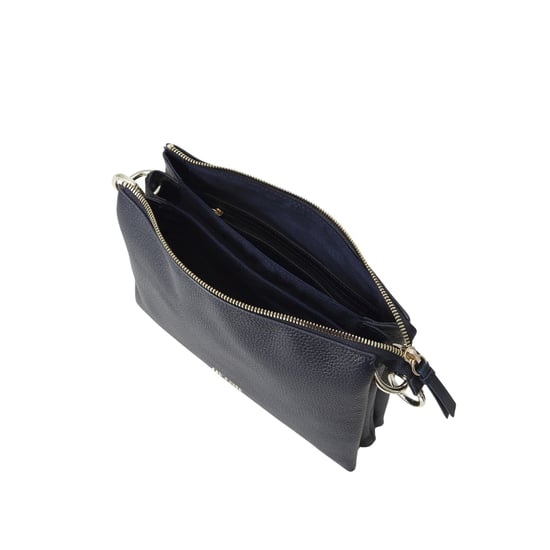 Ted Baker Darceyy Branded Webbing Leather Dark Blue Crossbody Bag - Image 4