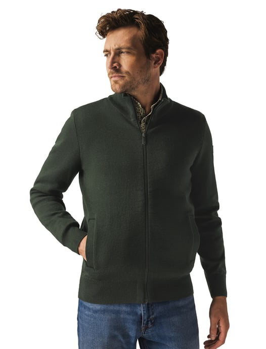 vest State of Art wijde fit effen groen - Image 1