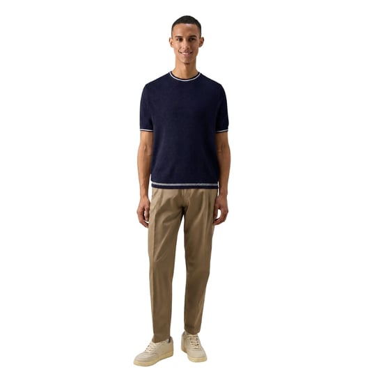 Ted Baker Eriks Regular T-shirt Met Textuur Aan De Voorkant, Marineblauw - Image 4