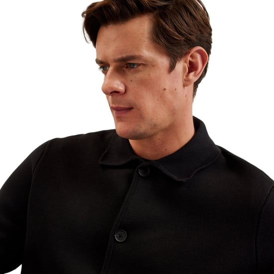 Ted Baker Freder Zwaar Gebreid Zwart Vest - Image 3