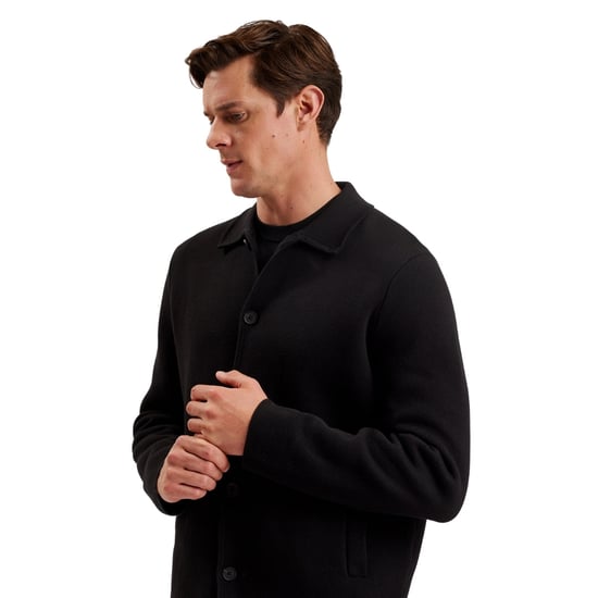 Ted Baker Freder Zwaar Gebreid Zwart Vest - Image 4