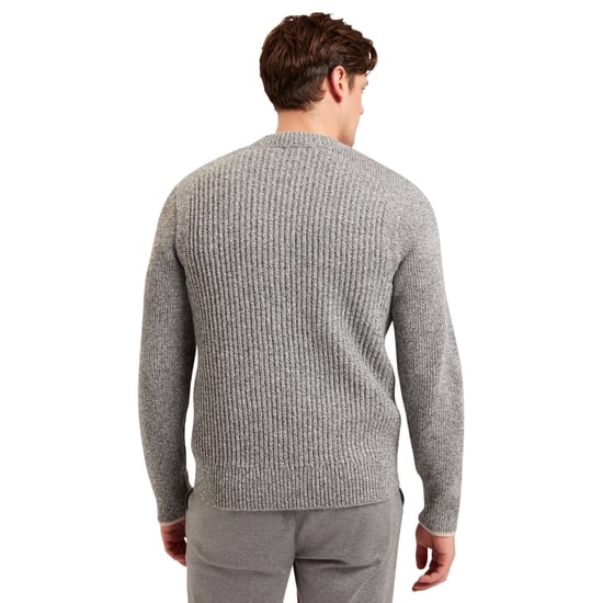 Ted Baker Alman Geribbeld Grijs Vest Met Knoopsluiting - Image 4