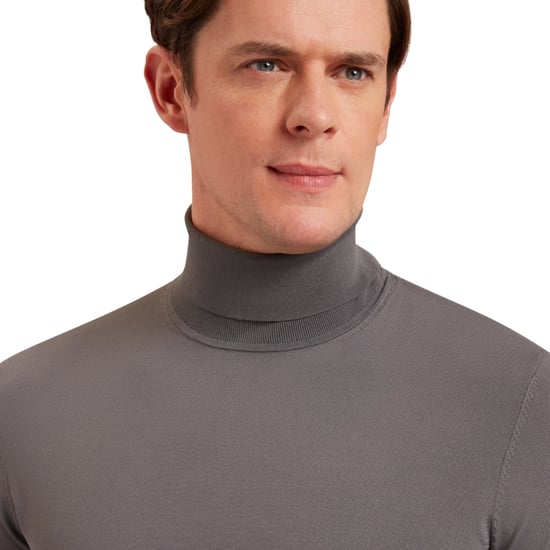 Ted Baker Artlow Regular Roll Neck Grey Sweater - Image 3