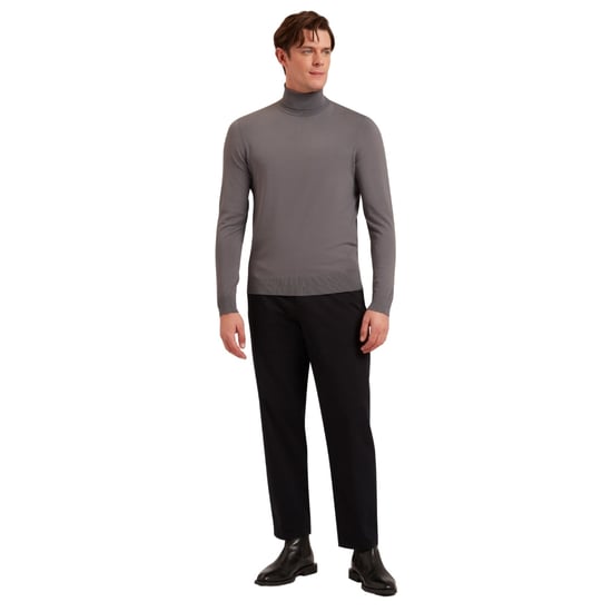 Ted Baker Artlow Regular Roll Neck Grey Sweater - Image 5