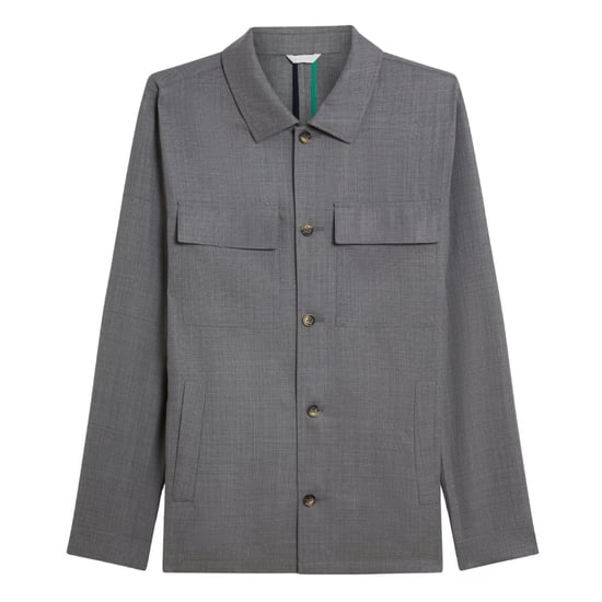 Ted Baker Selwynj Lightweight Grey Wool Blend Jacket - Image 1
