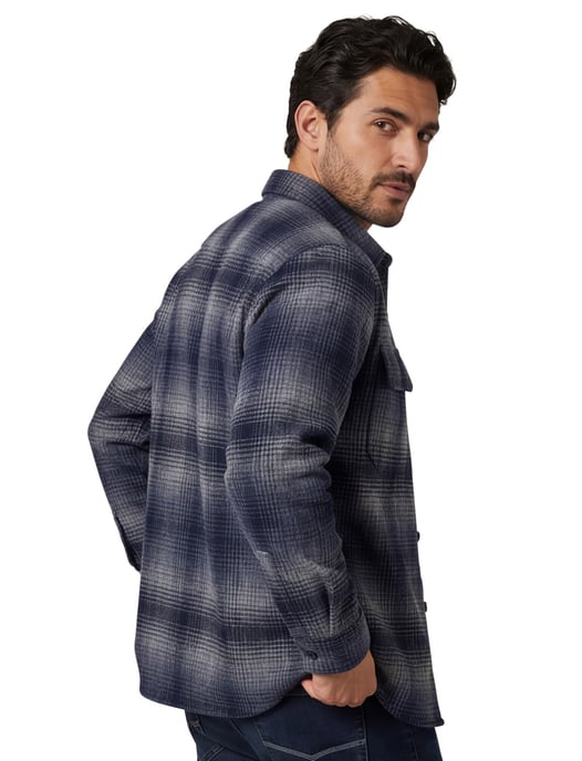 Superdry overshirt navy geprint polyester - Image 4