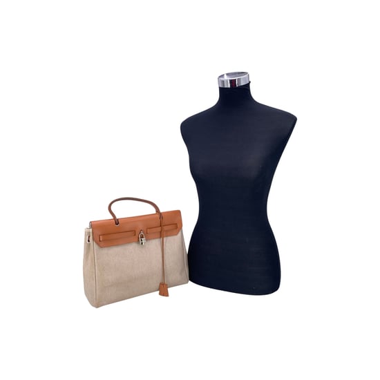 Hermes stoffen handtas Herbag - Image 2