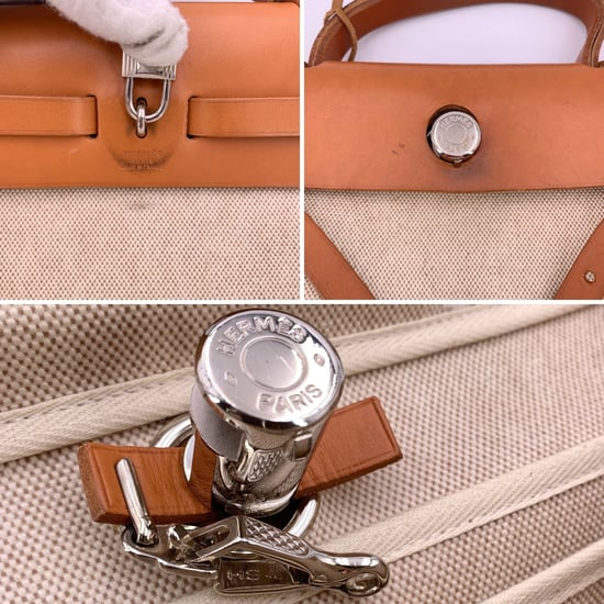 Hermes stoffen handtas Herbag - Image 5