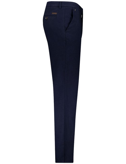 Gardeur pantalon donkerblauw effen katoen - Image 3