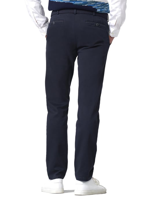 katoenen broek Meyer New York donkerblauw - Image 2