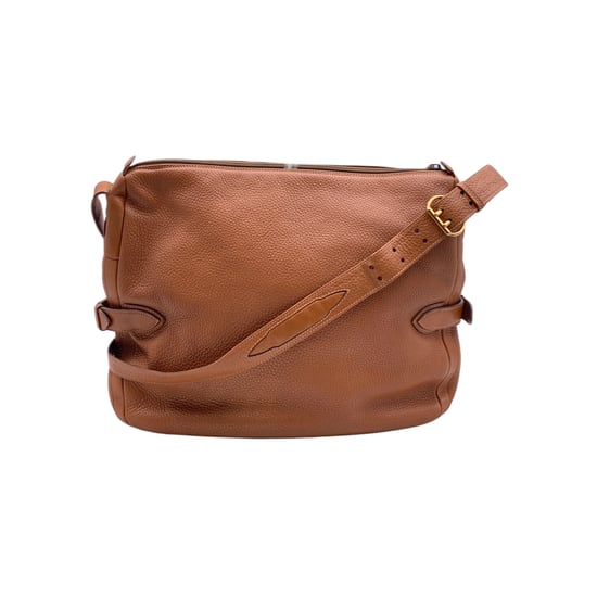 Gucci Vintage leren schoudertas met GG-logo - Image 1