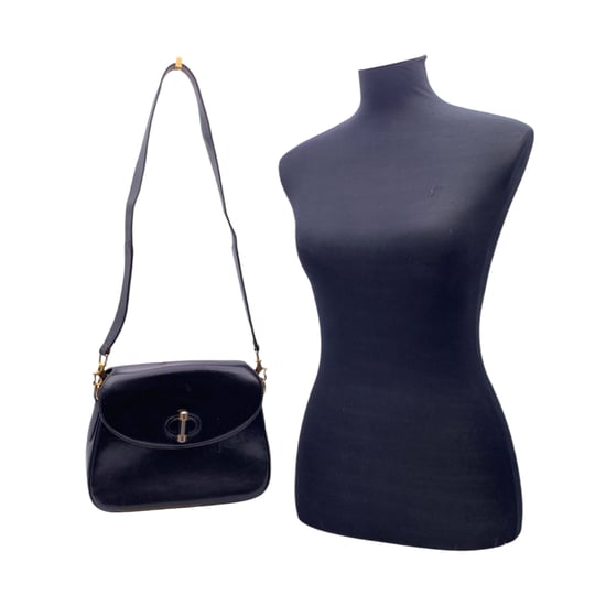 Gucci Vintage leren schoudertas in doos - Image 2