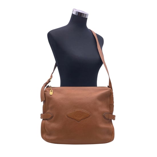 Gucci Vintage leren schoudertas met GG-logo - Image 2