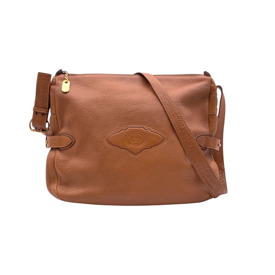 Gucci Vintage leren schoudertas met GG-logo - Image 3