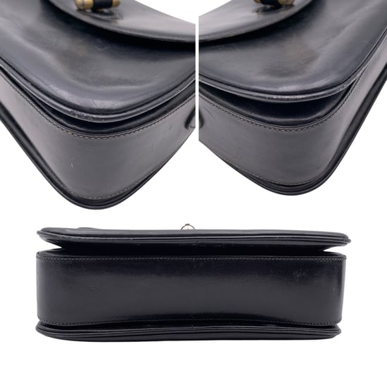 Gucci Vintage leren schoudertas in doos - Image 4