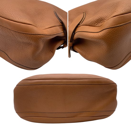 Gucci Vintage leren schoudertas met GG-logo - Image 4