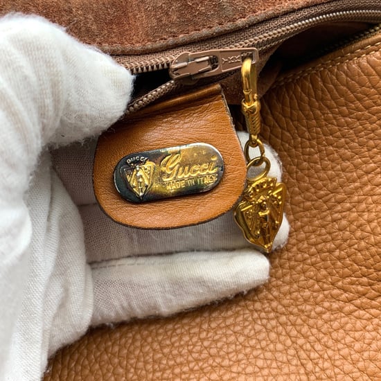Gucci Vintage leren schoudertas met GG-logo - Image 6