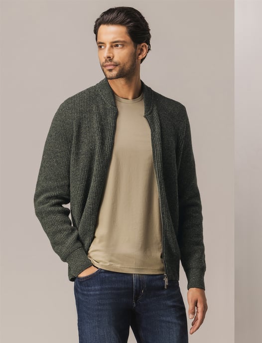 Vest State of Art groen wol - Image 3