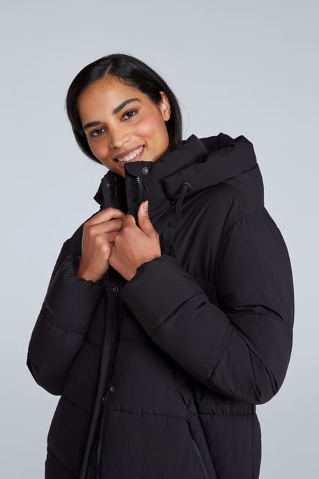 'Comfort Cloud' Women's Coat Water Resistant Padded Jacket Black - Image 3