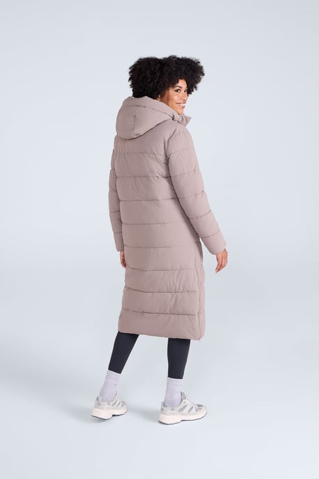'Comfort Cloud' Women's Coat Water Resistant Padded Jacket Taupe - Image 5