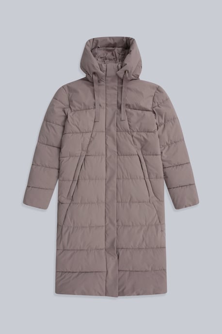 'Comfort Cloud' Women's Coat Water Resistant Padded Jacket Taupe - Image 6