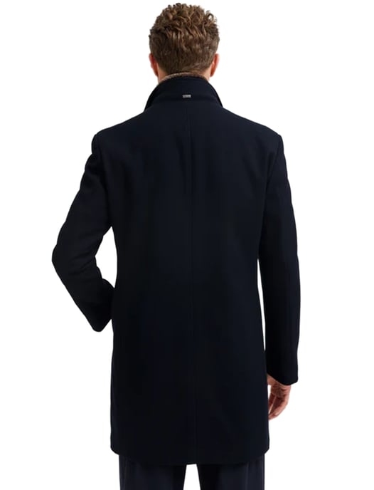 Half lange winterjas Bugatti donkerblauw - Image 2