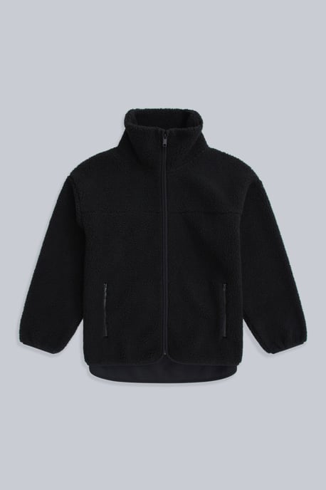 'Anna' Women's Fleece Sweater Full Zip Warm Cosy Jacket Black - Image 5