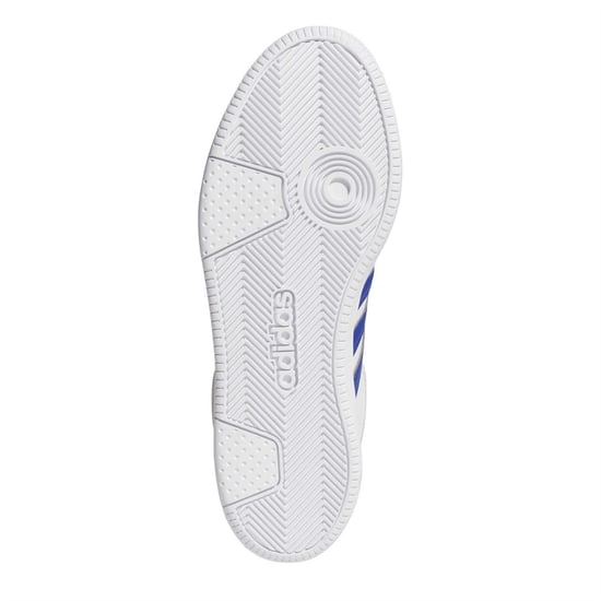 Men's adidas Hoops Mid Canvas Hi Top Sneakers in wht/blu/Orbgry - Image 6