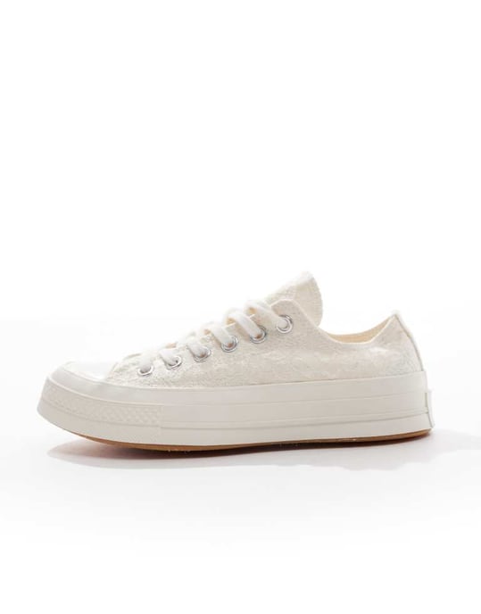 Converse Chuck 70 Ox sneakers i vitt snörning - Image 2