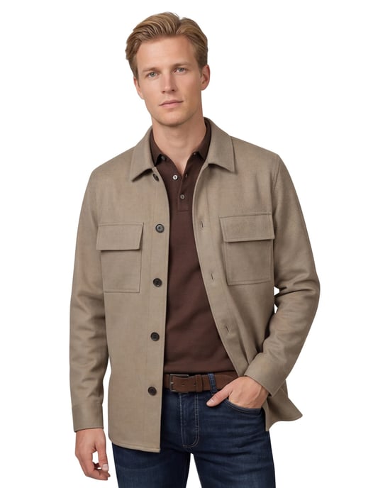 overshirt Profuomo Cutaway Beige - Image 1